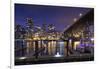 Granville Bridge, Vancouver, British Columbia, Canada-Walter Bibikow-Framed Photographic Print