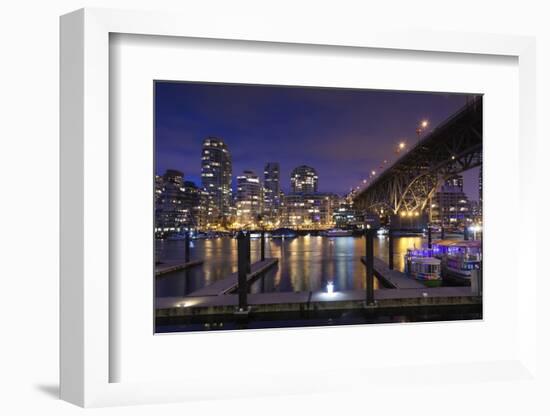 Granville Bridge, Vancouver, British Columbia, Canada-Walter Bibikow-Framed Photographic Print