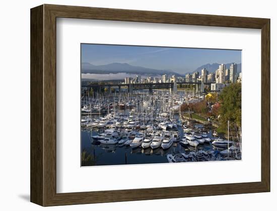 Granville Island Marina-null-Framed Art Print