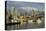 Granville Island, Vancouver and skyline, Vancouver, British Columbia, Canada, North America-Richard Cummins-Stretched Canvas