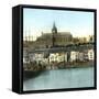 Granville (Manche, France), View of the Port-Leon, Levy et Fils-Framed Stretched Canvas