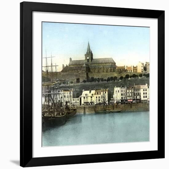 Granville (Manche, France), View of the Port-Leon, Levy et Fils-Framed Photographic Print