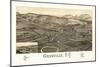 Granville, New York - Panoramic Map-Lantern Press-Mounted Art Print