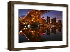 Granville Str.Bridge Vancouver-null-Framed Art Print