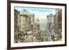 Granville Street, Vancouver, British Columbia-null-Framed Art Print