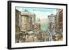 Granville Street, Vancouver, British Columbia-null-Framed Art Print