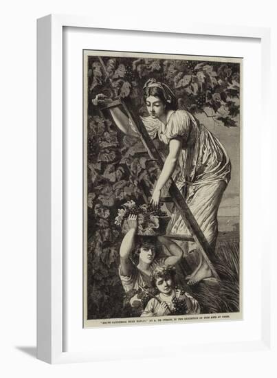 Grape Gathering Near Naples-Paul Alfred De Curzon-Framed Giclee Print