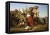 Grape Harvest, 1842-Adolf Richter-Framed Stretched Canvas