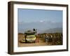 Grape Harvest at a Vineyard in Lujan De Cuyo with the Andes Mountains in the Background, Mendoza-Yadid Levy-Framed Photographic Print