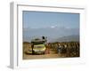 Grape Harvest at a Vineyard in Lujan De Cuyo with the Andes Mountains in the Background, Mendoza-Yadid Levy-Framed Photographic Print