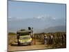 Grape Harvest at a Vineyard in Lujan De Cuyo with the Andes Mountains in the Background, Mendoza-Yadid Levy-Mounted Photographic Print