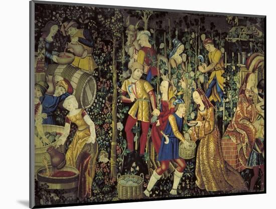 Grape Harvest, C1475-null-Mounted Giclee Print