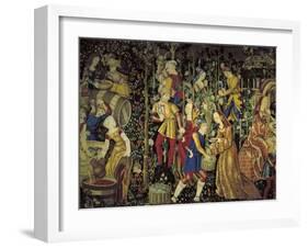 Grape Harvest, C1475-null-Framed Giclee Print