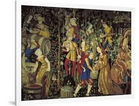 Grape Harvest, C1475-null-Framed Giclee Print