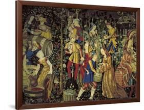 Grape Harvest, C1475-null-Framed Giclee Print