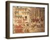 Grape Harvest Scene with Scribes Counting the Wine Vessels-null-Framed Giclee Print