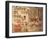 Grape Harvest Scene with Scribes Counting the Wine Vessels-null-Framed Giclee Print