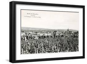 Grape Harvesters, France, Moet et Chandon-null-Framed Art Print