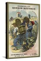 Grape Picker's Basket-null-Stretched Canvas
