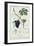 Grape Vine Botanical Plate, circa 1820-Pierre Jean Francois Turpin-Framed Giclee Print