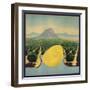 Grapefruit and Orchard - Citrus Crate Label-Lantern Press-Framed Art Print