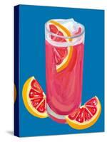 Grapefruit Paloma Blue-Alice Straker-Stretched Canvas