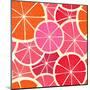 Grapefruit Seamless Background-tovovan-Mounted Art Print