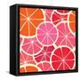 Grapefruit Seamless Background-tovovan-Framed Stretched Canvas