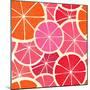 Grapefruit Seamless Background-tovovan-Mounted Art Print