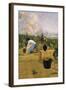 Grapeharvest in Sitges-Joaquim de Miro y Argenter-Framed Art Print
