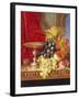 Grapes and a Peach with a Tazza on a Table at a Window-Edward Ladell-Framed Giclee Print