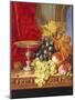 Grapes and a Peach with a Tazza on a Table at a Window-Edward Ladell-Mounted Giclee Print