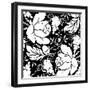 Grapes and Buds Black and White II-Mindy Sommers-Framed Giclee Print