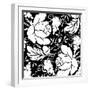 Grapes and Buds Black and White II-Mindy Sommers-Framed Giclee Print