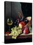 Grapes and Plums-Edward Ladell-Stretched Canvas