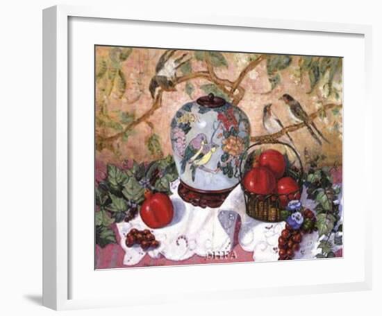Grapes and Pomegranates-Francie Botke-Framed Art Print