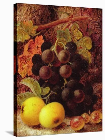 Grapes, Apples and Gooseberries-Vincent Clare-Stretched Canvas