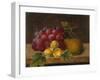 Grapes, Cobnuts and a Pear on a Ledge-Christine Marie Lovmand-Framed Giclee Print