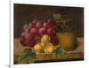 Grapes, Cobnuts and a Pear on a Ledge-Christine Marie Lovmand-Framed Giclee Print