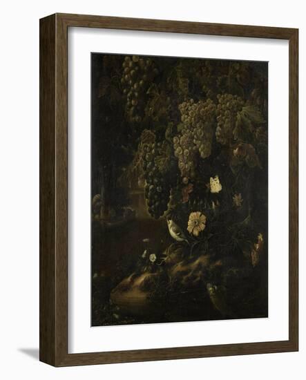 Grapes, Flowers and Animals-Isac Vromans-Framed Art Print