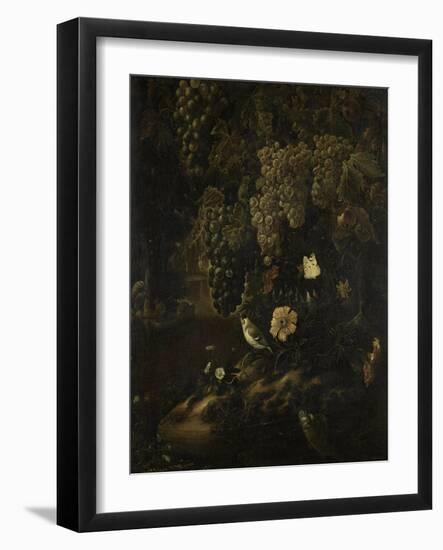 Grapes, Flowers and Animals-Isac Vromans-Framed Art Print