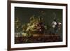 Grapes in a Basket and Roses in a Vase-Frans Snyders-Framed Giclee Print