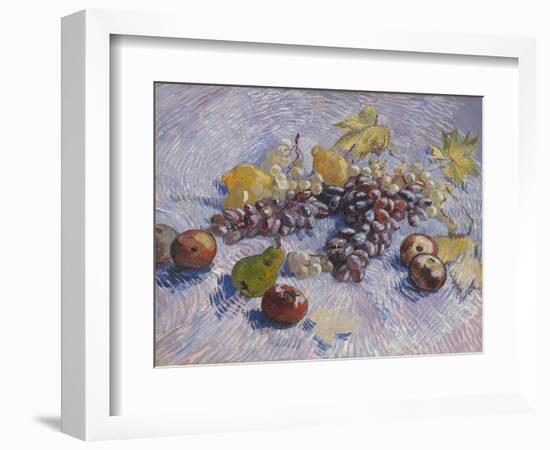 Grapes, Lemons, Pears, and Apples, 1887-Vincent van Gogh-Framed Giclee Print