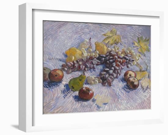 Grapes, Lemons, Pears, and Apples, 1887-Vincent van Gogh-Framed Giclee Print