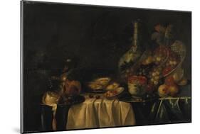 Grapes, Nectarines, Berries and Oysters on a Table-George Wesley Bellows-Mounted Giclee Print