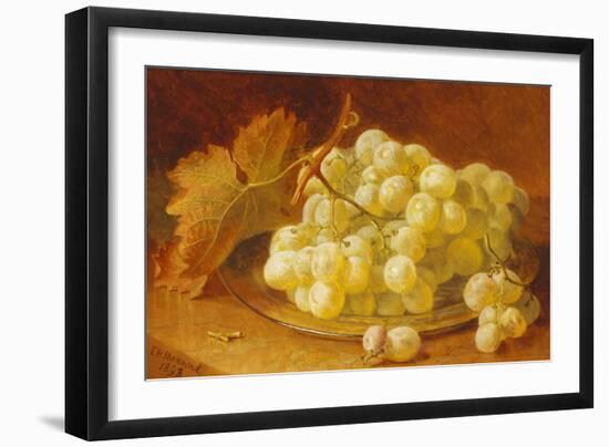 Grapes on a Silver Plate, 1893-Eloise Harriet Stannard-Framed Giclee Print