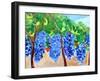 Grapes on the Vine, 2017, (oil on canvas)-Richard Fox-Framed Giclee Print