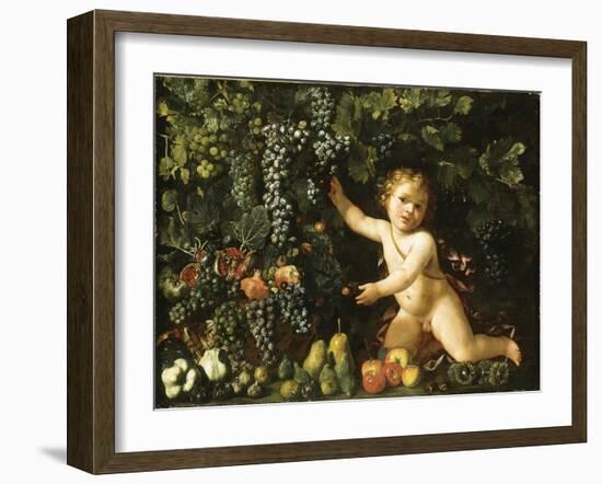 Grapes on the Vine-null-Framed Giclee Print