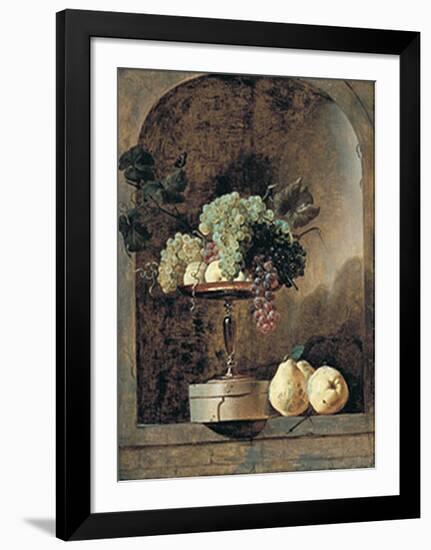 Grapes, Peaches And Quinches In A Niche, 1883-Frans Snyders-Framed Art Print