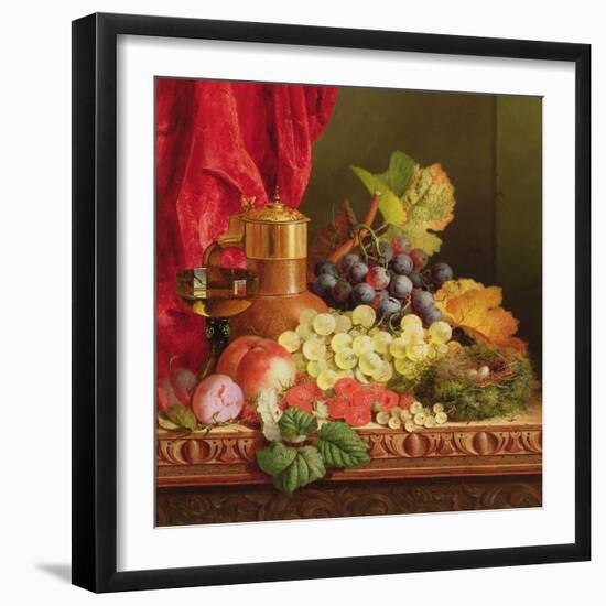 Grapes, Peaches, Plums and Other Fruit-Edward Ladell-Framed Giclee Print